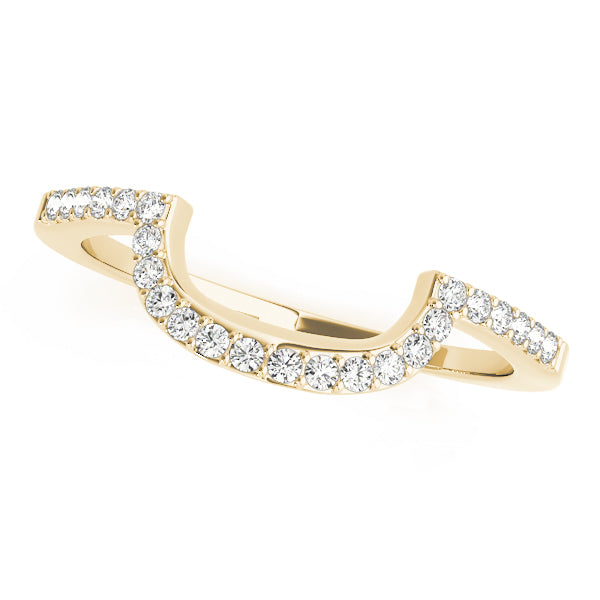 14K Yellow Gold 1/6 ct tw Diamond Wedding Ring