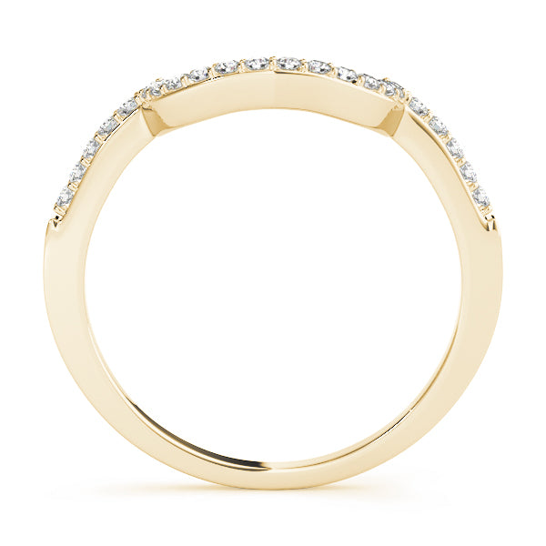 14K Yellow Gold 1/6 ct tw Diamond Wedding Ring