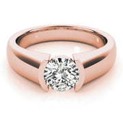 14K Rose Gold 1 ct tw Solitaire Diamond Engagement Ring
