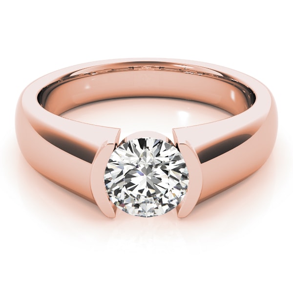 14K Rose Gold 1 ct tw Solitaire Diamond Engagement Ring