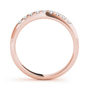 18K Rose Gold 1 ct tw Diamond Wedding Ring