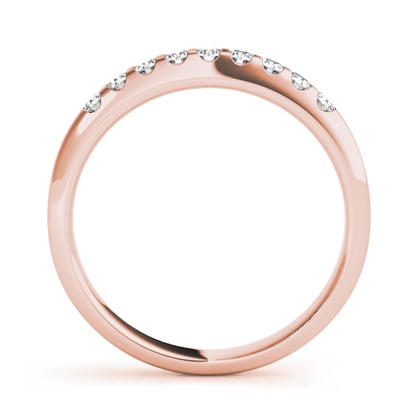 18K Rose Gold 1 ct tw Diamond Wedding Ring
