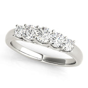 18K White Gold 1 ct tw Diamond Wedding Ring