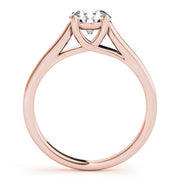 14K Rose Gold 1 ct tw Solitaire Diamond Engagement Ring