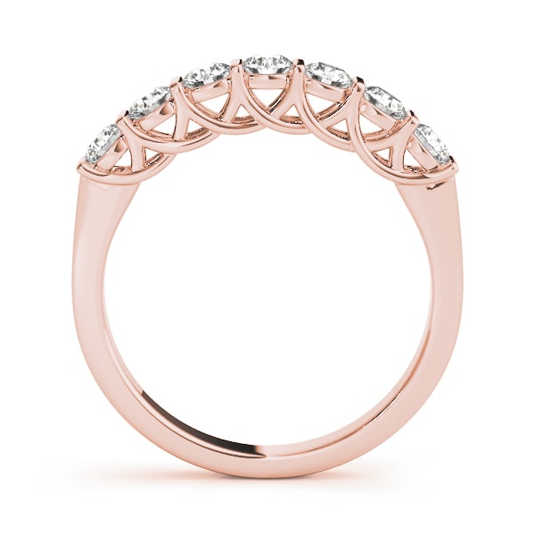 14K Rose Gold 1 ct tw Diamond Wedding Ring