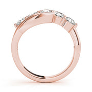 18K Rose Gold 1 ct tw Diamond Wedding Ring