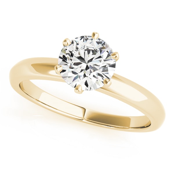 18K Yellow Gold 1 ct tw Solitaire Diamond Engagement Ring