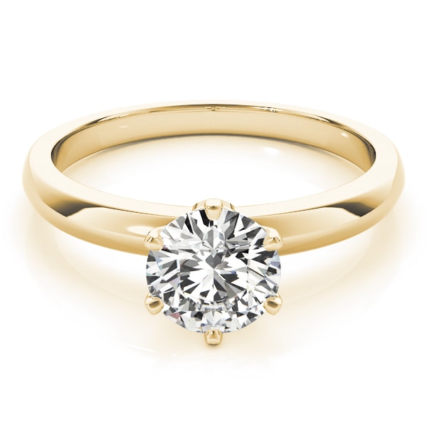 14K Yellow Gold 1 ct tw Solitaire Diamond Engagement Ring
