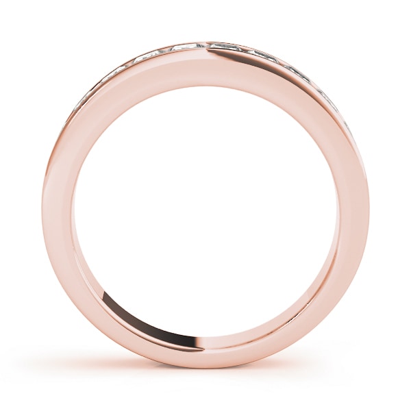 14K Rose Gold 1 ct tw Diamond Wedding Ring