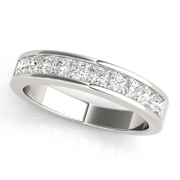 18K White Gold 1 ct tw Diamond Wedding Ring