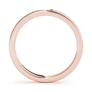14K Rose Gold 1/10 ct tw Diamond Wedding Ring