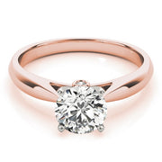 18K Rose Gold 1 ct tw Solitaire Diamond Engagement Ring