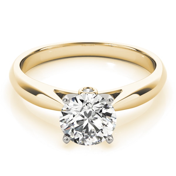 18K Yellow Gold 1 ct tw Solitaire Diamond Engagement Ring