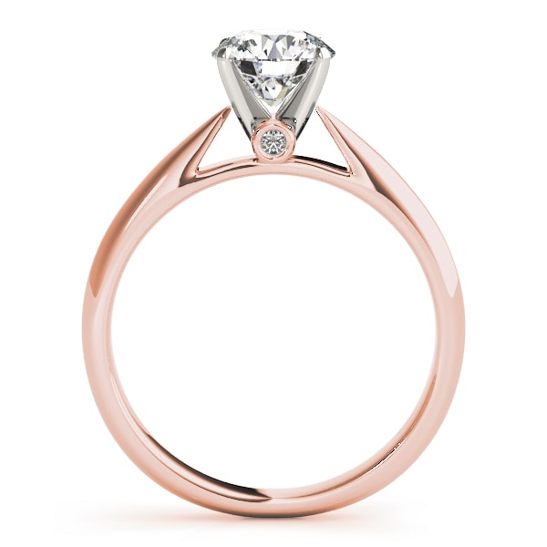 18K Rose Gold 1 ct tw Solitaire Diamond Engagement Ring