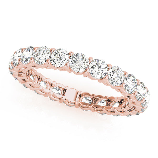 14K Rose Gold 1 ct tw Diamond Wedding Ring