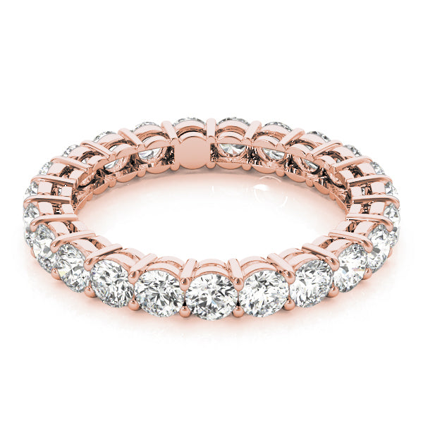 14K Rose Gold 1 ct tw Diamond Wedding Ring