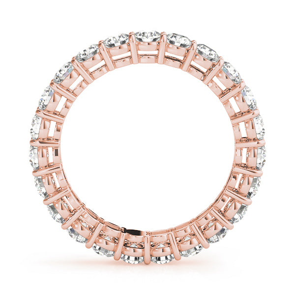 18K Rose Gold 1 ct tw Diamond Wedding Ring