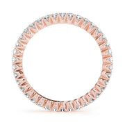 18K Rose Gold 1/4 ct tw Diamond Wedding Ring