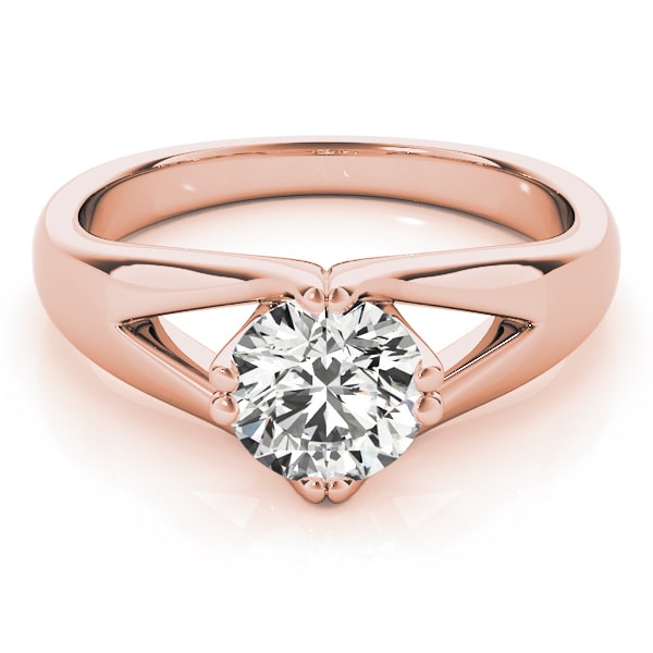 18K Rose Gold 1 7/8 ct tw Solitaire Diamond Engagement Ring