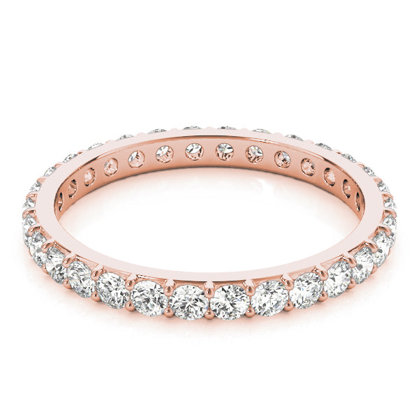 18K Rose Gold 3/8 ct tw Diamond Wedding Ring