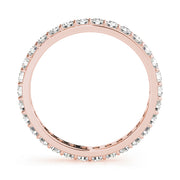 14K Rose Gold 3/8 ct tw Diamond Wedding Ring