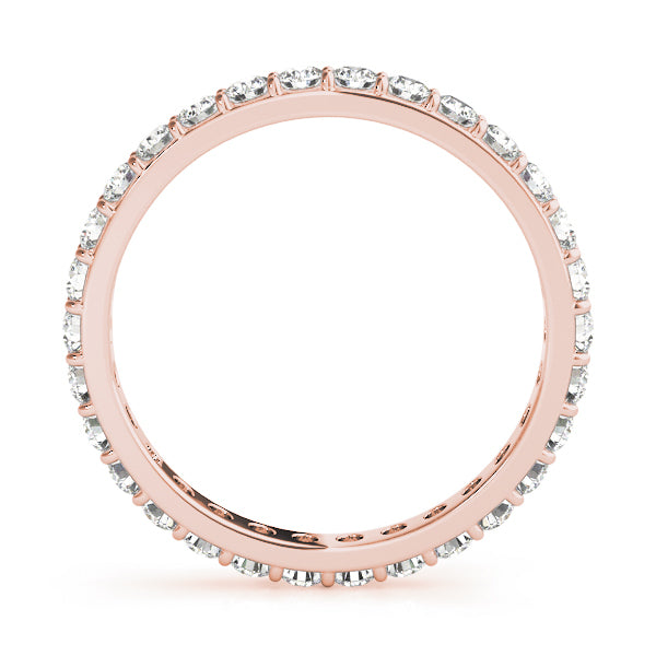 18K Rose Gold 3/8 ct tw Diamond Wedding Ring