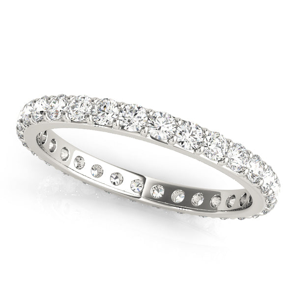 14K White Gold 3/8 ct tw Diamond Wedding Ring