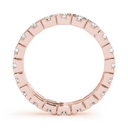 18K Rose Gold 7/8 ct tw Diamond Wedding Ring
