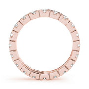 14K Rose Gold 7/8 ct tw Diamond Wedding Ring