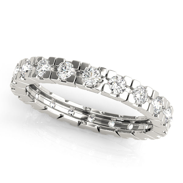 18K White Gold 7/8 ct tw Diamond Wedding Ring