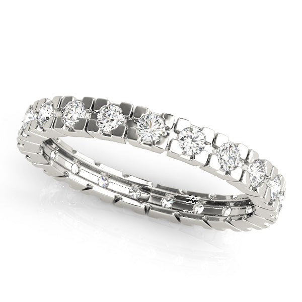 14K White Gold 1/2 ct tw Diamond Wedding Ring