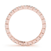18K Rose Gold 3/8 ct tw Diamond Wedding Ring