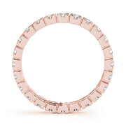 18K Rose Gold 3/8 ct tw Diamond Wedding Ring