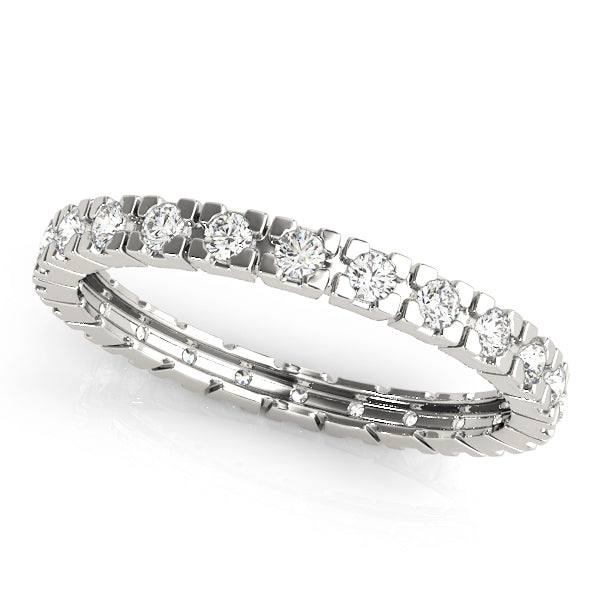 14K White Gold 3/8 ct tw Diamond Wedding Ring