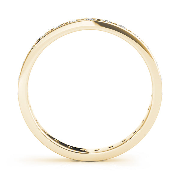 14K Yellow Gold 1/4 ct tw Diamond Wedding Ring