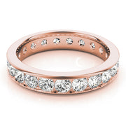 18K Rose Gold 7/8 ct tw Diamond Wedding Ring