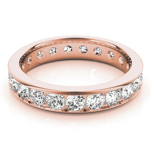 18K Rose Gold 7/8 ct tw Diamond Wedding Ring