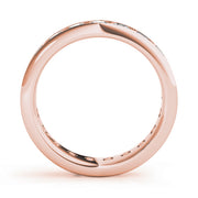18K Rose Gold 7/8 ct tw Diamond Wedding Ring