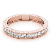 14K Rose Gold 3/8 ct tw Diamond Wedding Ring