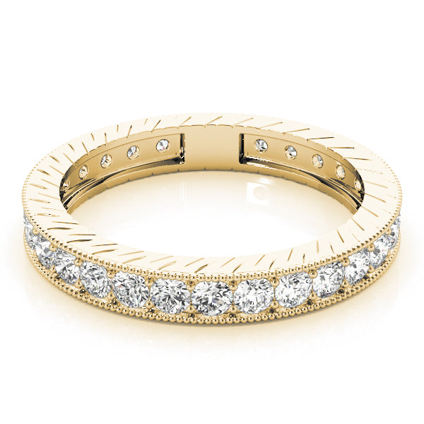 18K Yellow Gold 3/8 ct tw Diamond Wedding Ring
