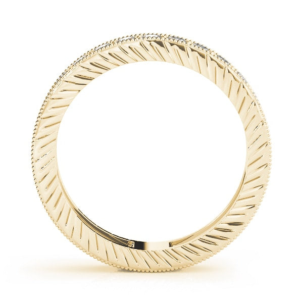 18K Yellow Gold 3/8 ct tw Diamond Wedding Ring