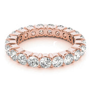 14K Rose Gold 3 ct tw Diamond Wedding Ring