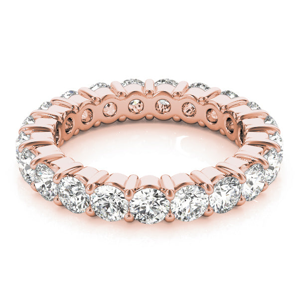 14K Rose Gold 3 ct tw Diamond Wedding Ring