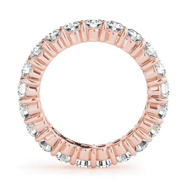 14K Rose Gold 3 ct tw Diamond Wedding Ring