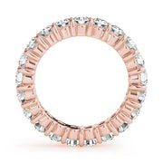 18K Rose Gold 3 ct tw Diamond Wedding Ring