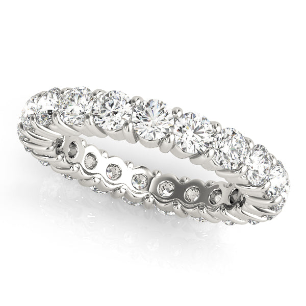 18K White Gold 3 ct tw Diamond Wedding Ring