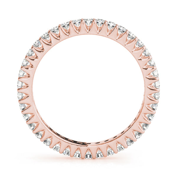 18K Rose Gold 7/8 ct tw Diamond Wedding Ring