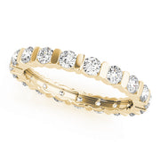 14K Yellow Gold 1 1/8 ct tw Diamond Wedding Ring
