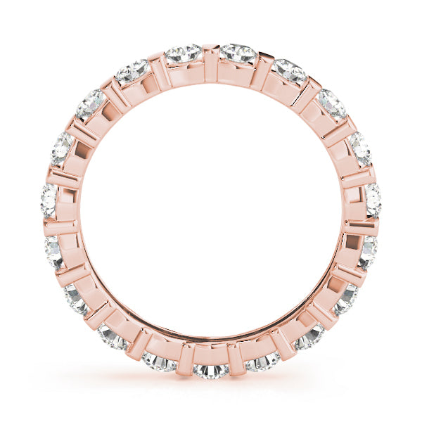 14K Rose Gold 1 1/8 ct tw Diamond Wedding Ring