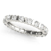 14K White Gold 1 1/8 ct tw Diamond Wedding Ring